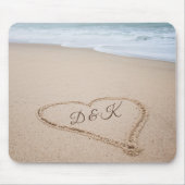 Strand-Liebe des Monogramm-| I Mousepad (Vorne)