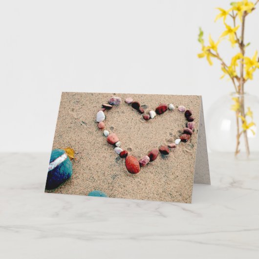 Strand-Liebe Karte (Gelbe Blume)