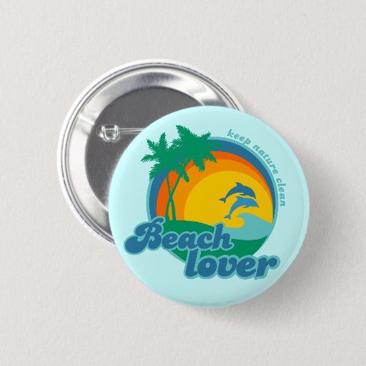 Strand-Liebhaberknopf Button (Vorne & Hinten)