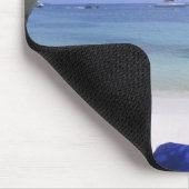 Strand, Loungestuhl, Palme, Horizont über Mousepad (Ecke)