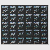 Strand Mädchen Geschenkpapier (Flach)