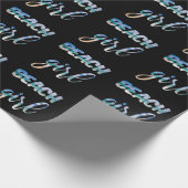Strand Mädchen Geschenkpapier (Ecke)