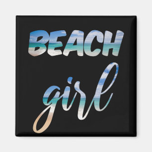 Strand Mädchen Magnet