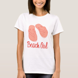 Strand-Mädchen-T - Shirt