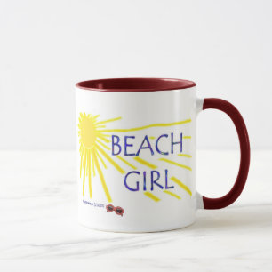 Strand-Mädchen Tasse