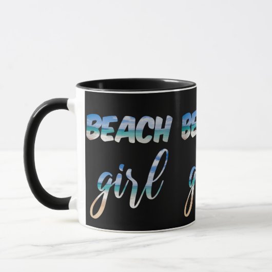 Strand Mädchen Tasse (Links)