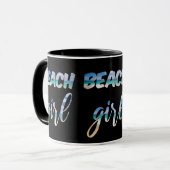 Strand Mädchen Tasse (Vorderseite Links)