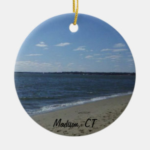 Strand Madisons CT Connecticut Hammonasset Keramikornament