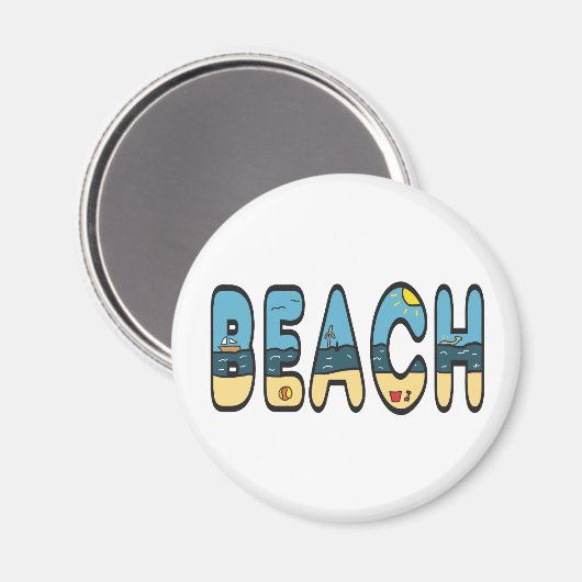 Strand Magnet (Vorderseite/Rückseite)