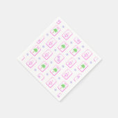 Strand Mahjong Bikini Seestern Palme Küste Serviette (Ecke)