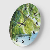 Strand Manuel Antonio Backward Clock Große Wanduhr (Winkel)