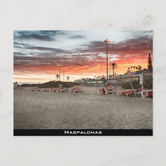 Strand Maspalomas Postkarte (Vorderseite)