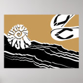 Strand Meer & Gedreht Schwimmbad Poster (Vorne)