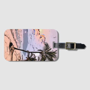 Strand, Meer, Meer Gepäckanhänger