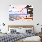 Strand, Meer, Meer Leinwanddruck (Insitu (Schlafzimmer))