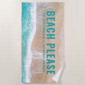 Strand, Meer und Sandurlaub Strandtuch (Vorderseite)