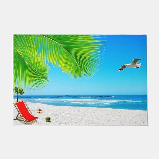 Strand-Meerblick-Tür-Matte Fußmatte (Vorderseite)