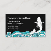 Strand-Meerjungfrau-Thema Visitenkarte (Vorderseite)