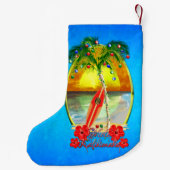 Strand Mele Kalikimaka Kleiner Weihnachtsstrumpf (Rückseite)
