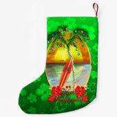 Strand Mele Kalikimaka Kleiner Weihnachtsstrumpf (Rückseite)