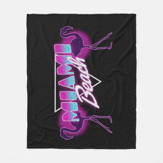 Strand Miami Fleecedecke (Vorderseite)