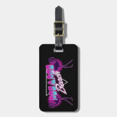 Strand Miami Gepäckanhänger (Vorderseite vertikal)