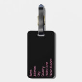 Strand Miami Gepäckanhänger (Rückseite vertikal)