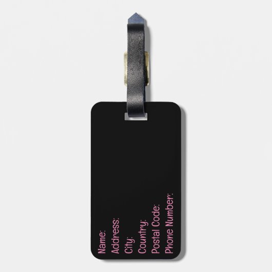 Strand Miami Gepäckanhänger (Rückseite vertikal)