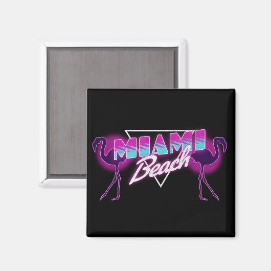 Strand Miami Magnet (Vorderseite/Rückseite)