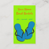 Strand-MietVisitenkarte Visitenkarte (Rückseite)