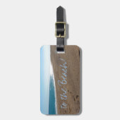 Strand mit Angebot Gepäckanhänger (Vorderseite vertikal)