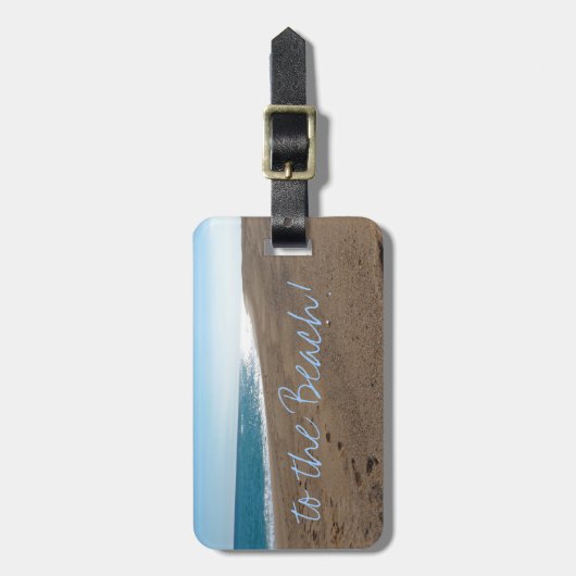 Strand mit Angebot Gepäckanhänger (Vorderseite vertikal)