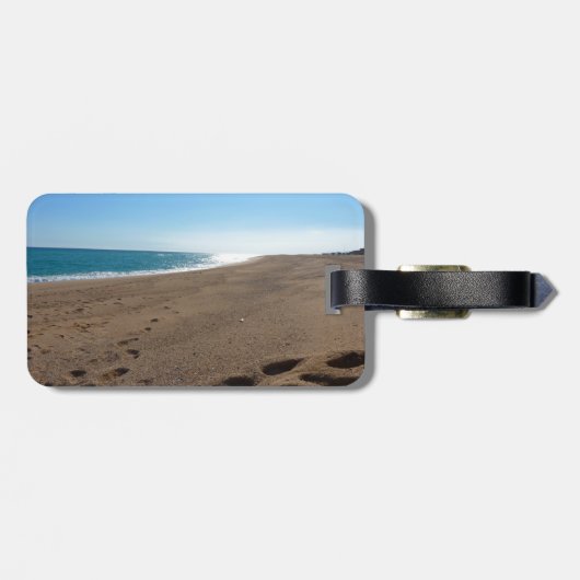 Strand mit Angebot Gepäckanhänger (Rückseite horizontal)
