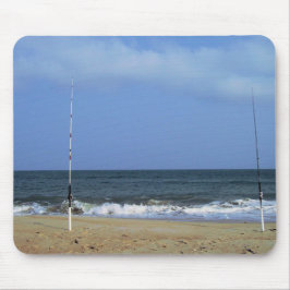 Strand mit Angeln Mousepad