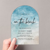 Strand mit Aquarellfarben Acryleinladungen (Insitu (Handheld))