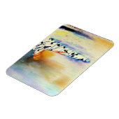 Strand mit Aquarellfarben Magnet (Linke Seite)