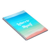 Strand mit Aquarellfarben Notizblock (Rechte Seite)