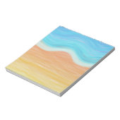 Strand mit Aquarellfarben Notizblock (Rotiert)