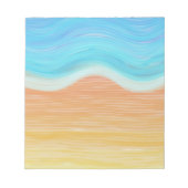 Strand mit Aquarellfarben Notizblock (Vorderseite)
