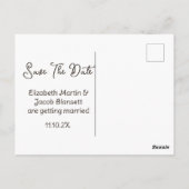 Strand mit Aquarellfarben Save the Date Postkarte (Rückseite)