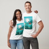 Strand mit Aquarellfarben T-Shirt (Unisex)