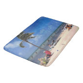 Strand mit Coconut Palm Badematte (Schrägansicht)