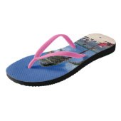 Strand mit Coconut Palm Badesandalen (Schrägansicht)