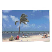 Strand mit Coconut Palm Kissenbezug (Vorderseite-Rechts)