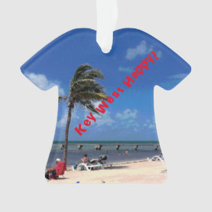 Strand mit Coconut Palm Ornament