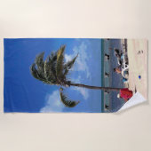 Strand mit Coconut Palm Strandtuch (Vorderseite)