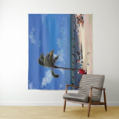 Strand mit Coconut Palm Wandteppich (Beispiel)