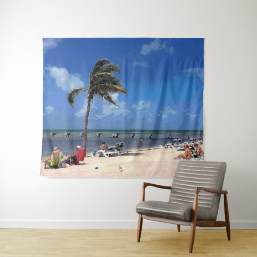 Strand mit Coconut Palm Wandteppich (Beispiel (Horizontal))