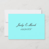 Strand mit farbenfroher Platzkarte aus Starfish (Rückseite)