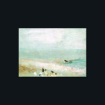 Strand mit Figuren und Anlegestelle. c.1830 Leinwanddruck<br><div class="desc">Strand mit Figuren und Anlegestelle. c.1830 | von Joseph Mallord William Turner | Art Location: British Museum,  London,  UK | English Artist | Image Collection number: XIR360258</div>